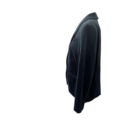J.Crew Nipped-in Blazer in Stretch Velvet in Black Color Size 12 - Picture 4 of 13